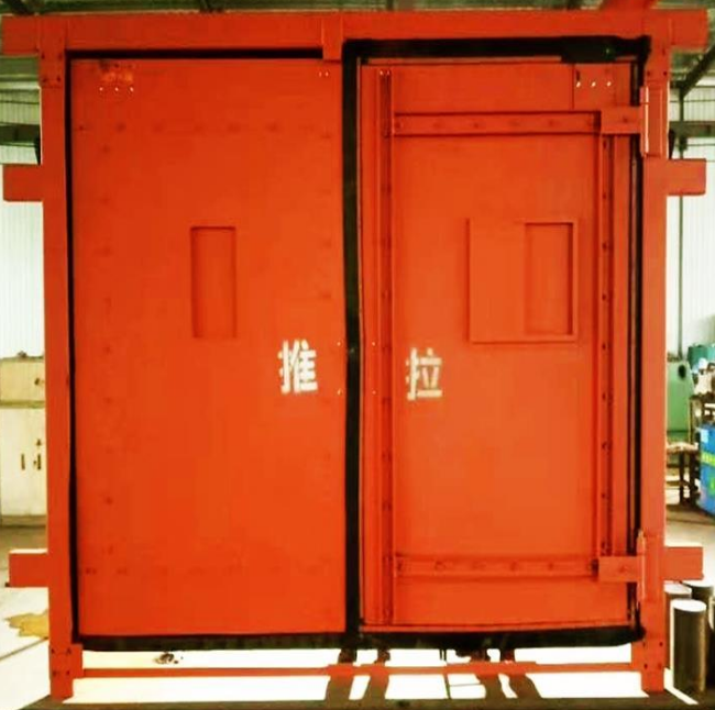 煤礦齒輪傳動(dòng)的井下聯(lián)絡(luò)巷無(wú)壓風(fēng)門(mén)