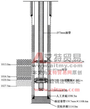 堵水施工井身結構示意圖