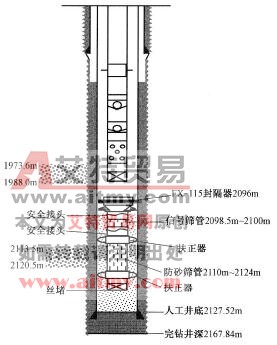 完井管柱結構示意圖