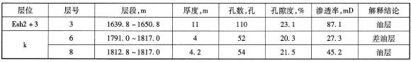 分層注水井段數(shù)據(jù)